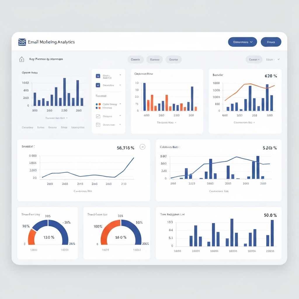 Email marketing growth dashboard
